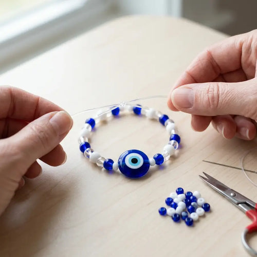 How to Make an Evil Eye Bracelet with Beads: A Beginner DIY Guide