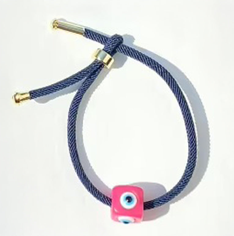 Dainty Evil Eye Wrap Bracelet