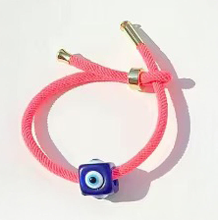Adjustable Rope Evil Eye Bracelet