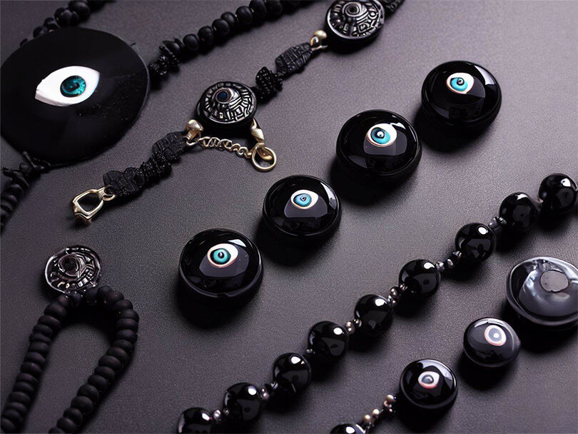 Black Evil Eye Root Chakra Jewelry