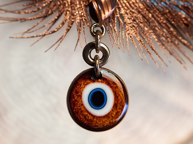 Brown Evil Eye Pendant