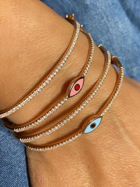Evil Eye bangle bracelet
