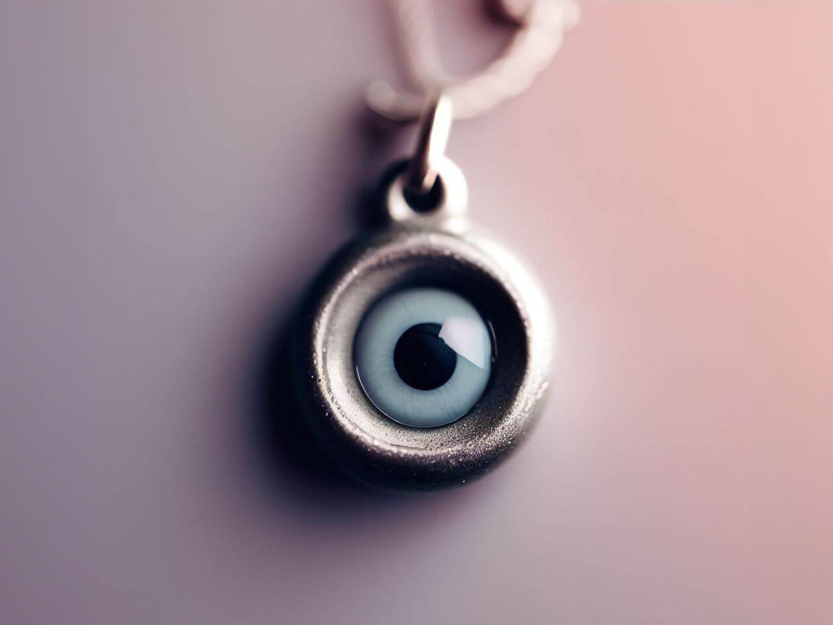 Grey Evil Eye Charm