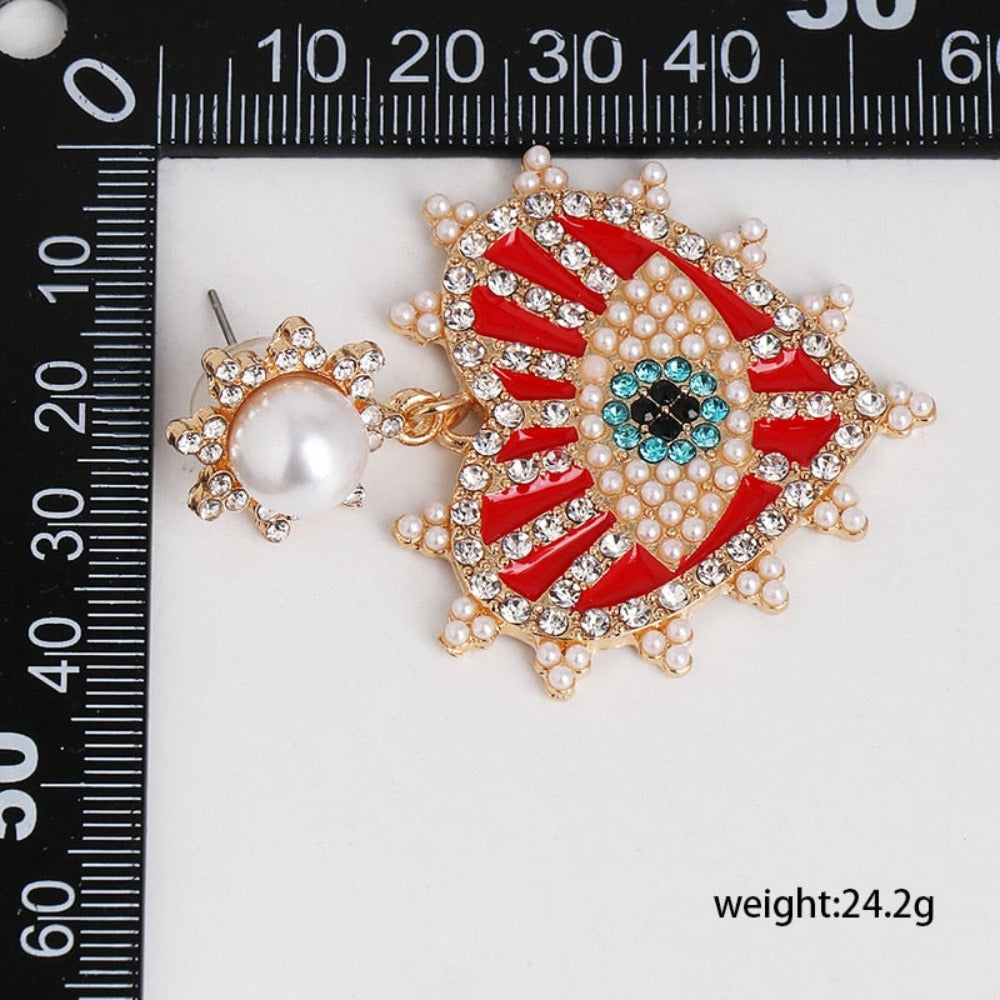 Zinc alloy fashion earrings