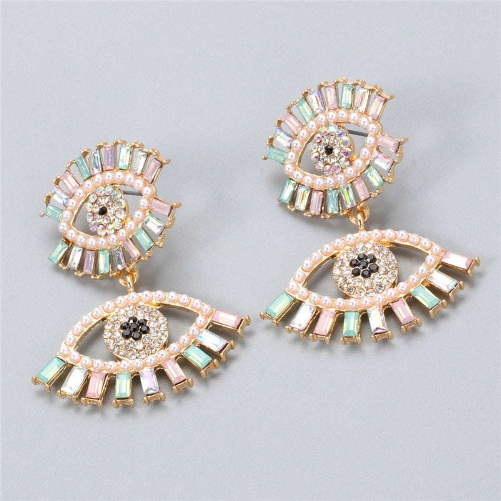 Colorful multicolored crystals