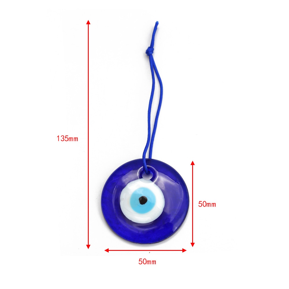 Chic Glass Evil Eye Beaded Pendant: Boho Elegance for Home & On-the-Go