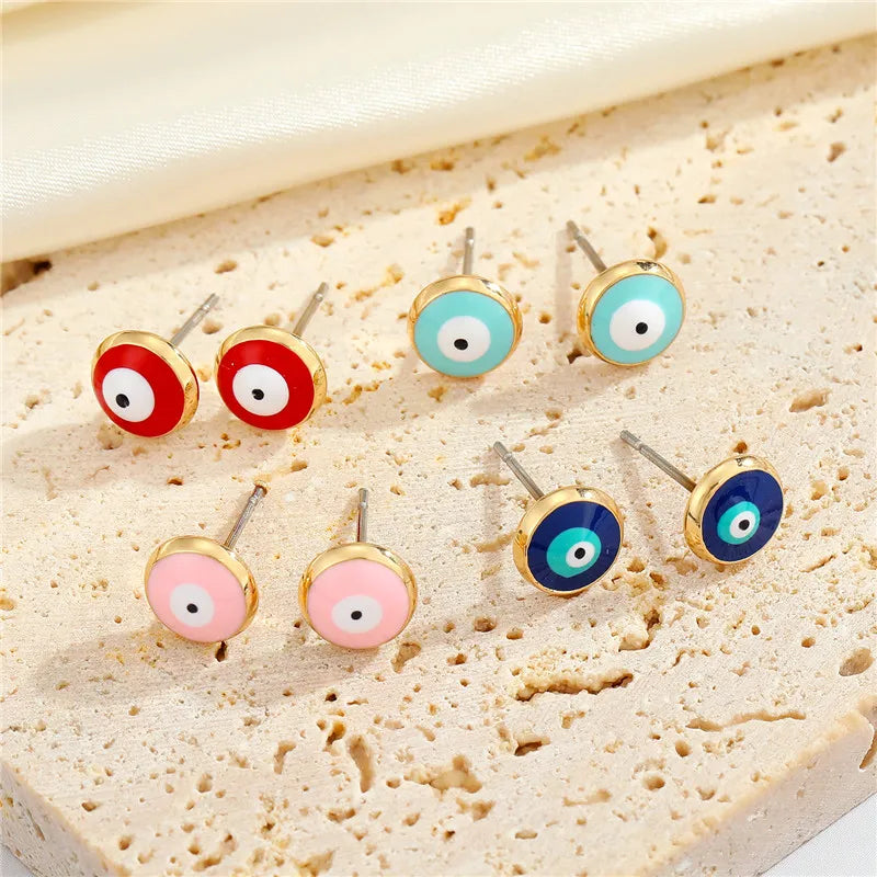 Evil Eye Stud Earrings