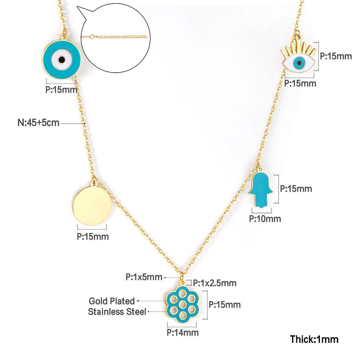 Floral Charm Necklace