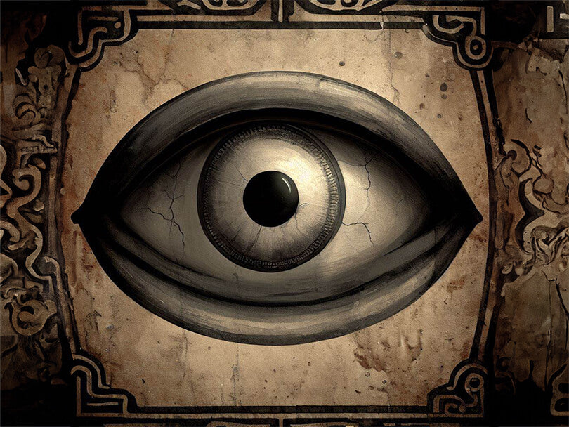 Historical Depiction Of Grey Evil Eye