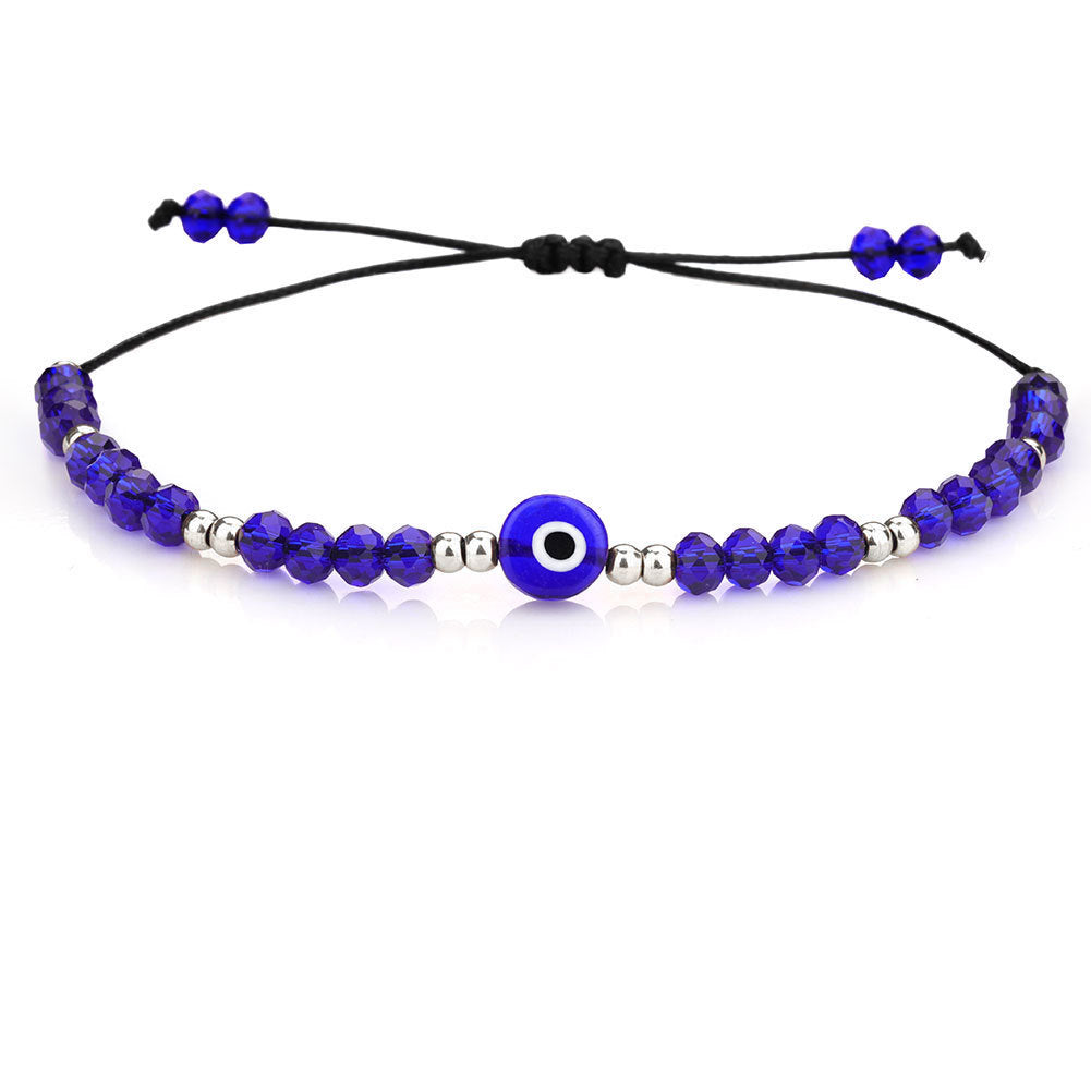 Exquisite Handmade Bracelet - Evil Eye Charm, Colorful Beads - Unisex Design Perfect for Parties, Gifting, and Special Occasions