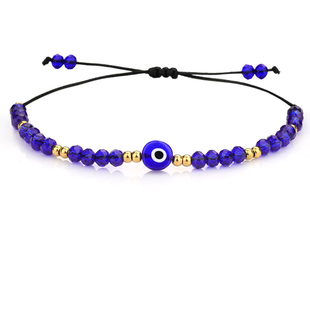 Exquisite Handmade Bracelet - Evil Eye Charm, Colorful Beads - Unisex Design Perfect for Parties, Gifting, and Special Occasions