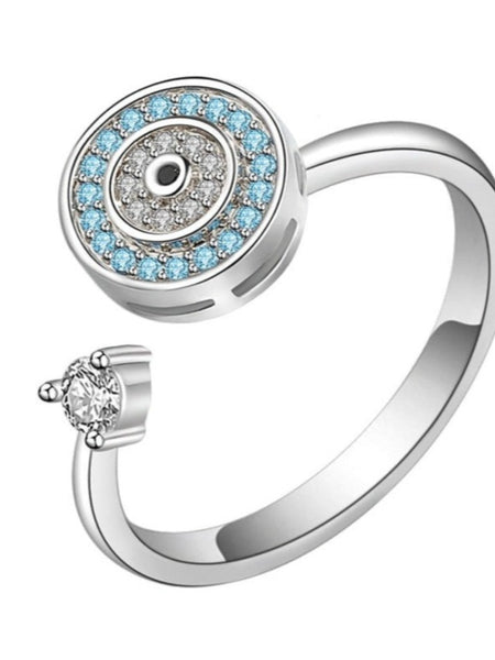 Turkish Zircon Evil Eye Ring