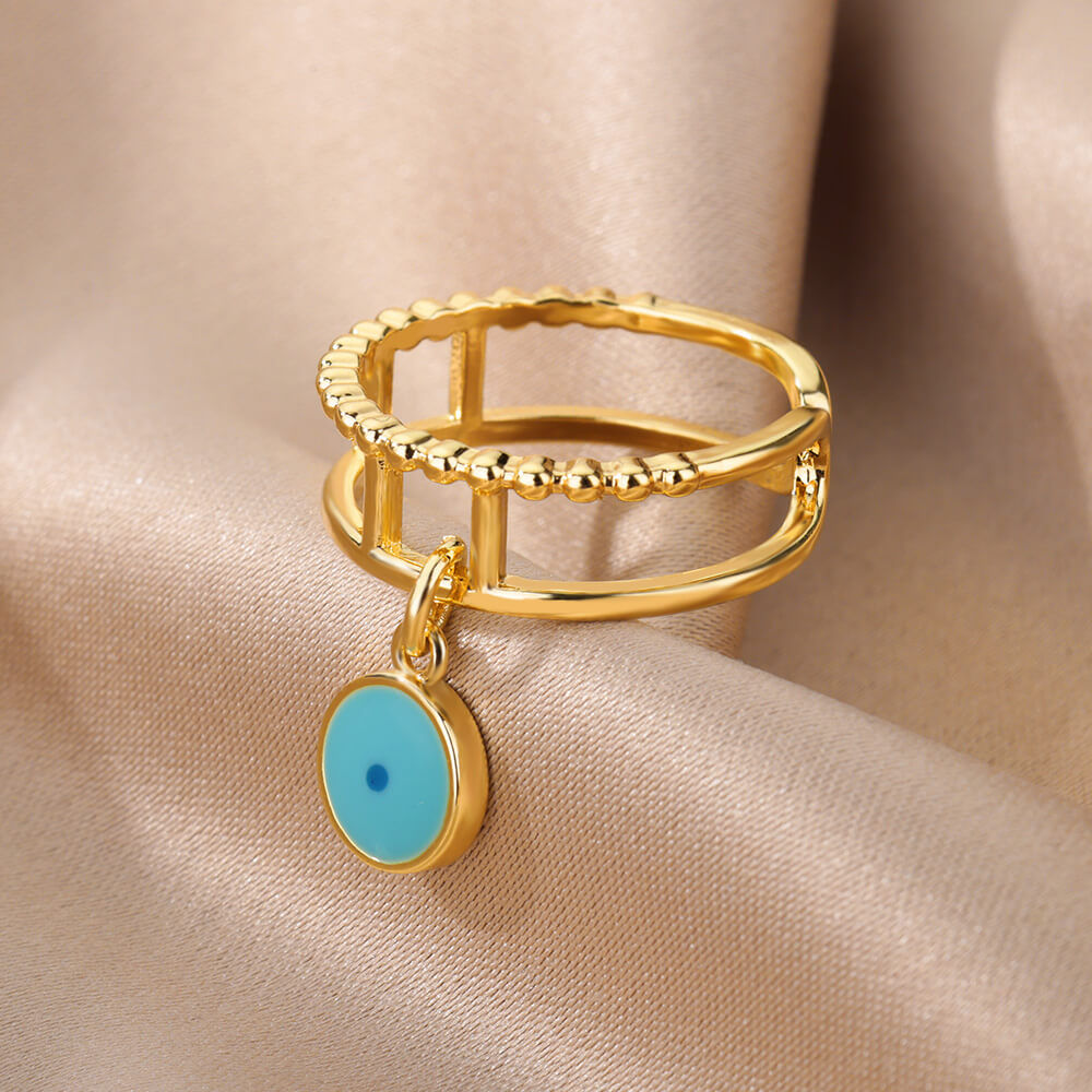 Elegant Evil Eye Rings: Embrace the Allure of Turkish Demon Eye Jewelry