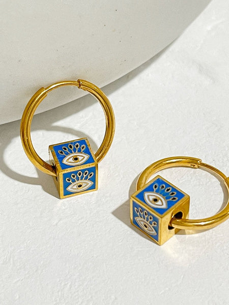 Enamel Evil Eye Beads