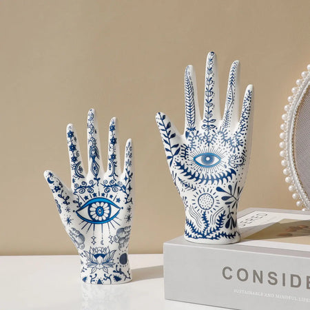 Evil Eye ceramic display