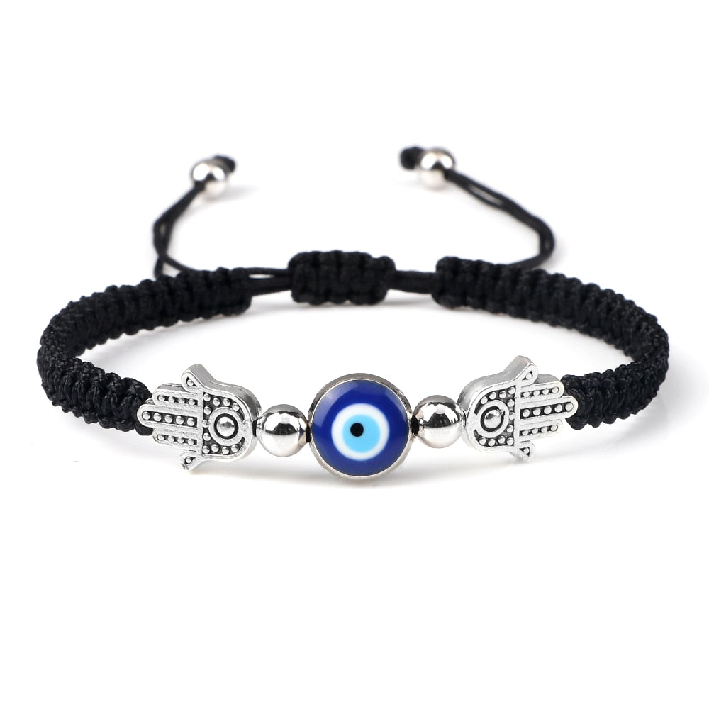 Handcrafted Evil Eye Beaded Bracelet: Timeless Charm for Friendship and Protection
