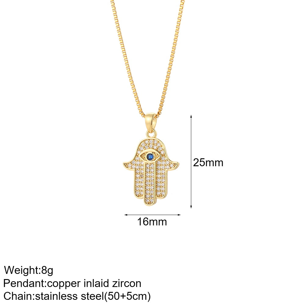 Hamsa Sun Pendant