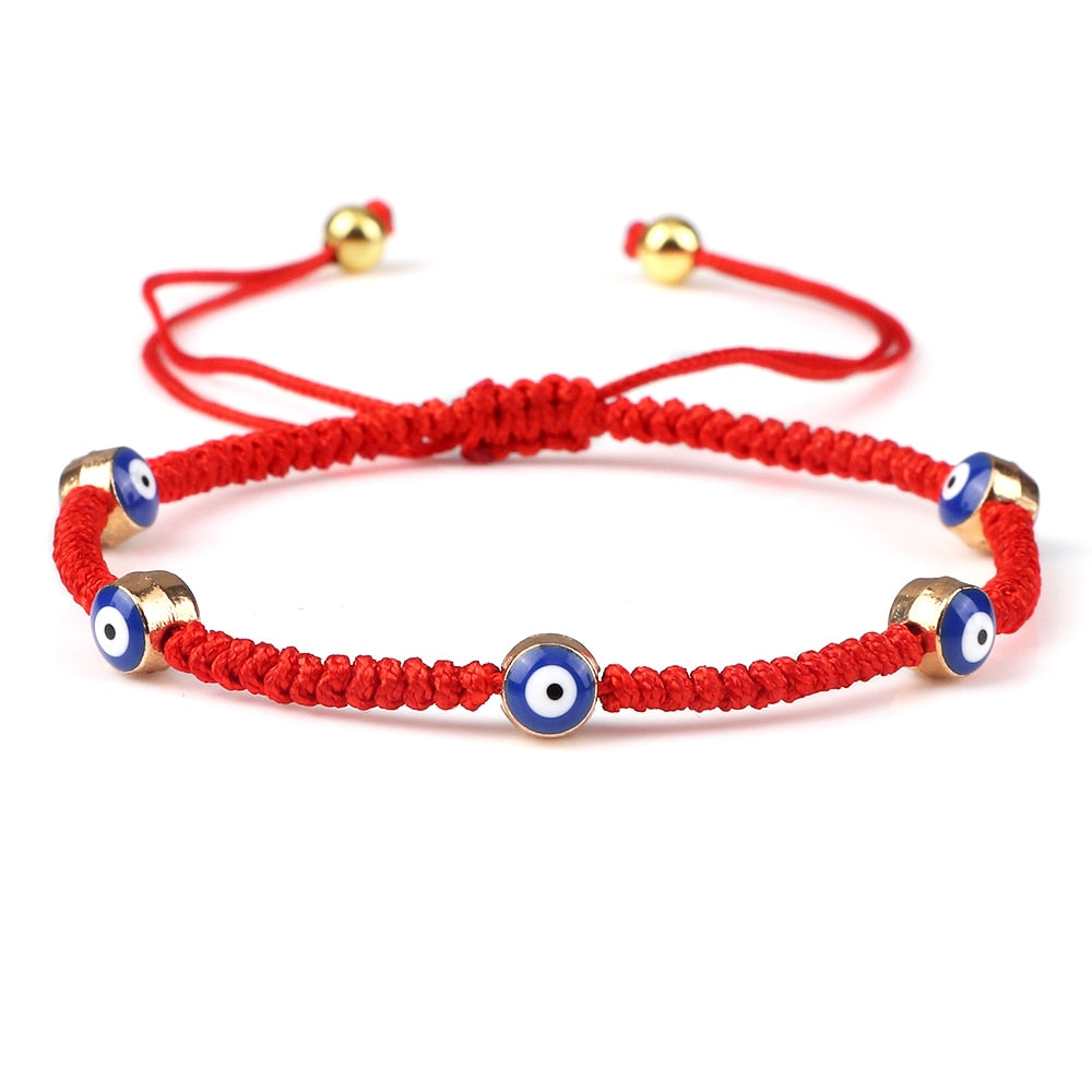 Handcrafted Evil Eye Beaded Bracelet: Timeless Charm for Friendship and Protection