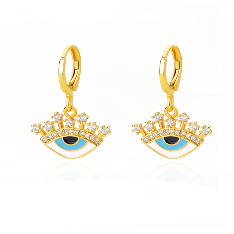 Stainless Steel Zircon Earrings