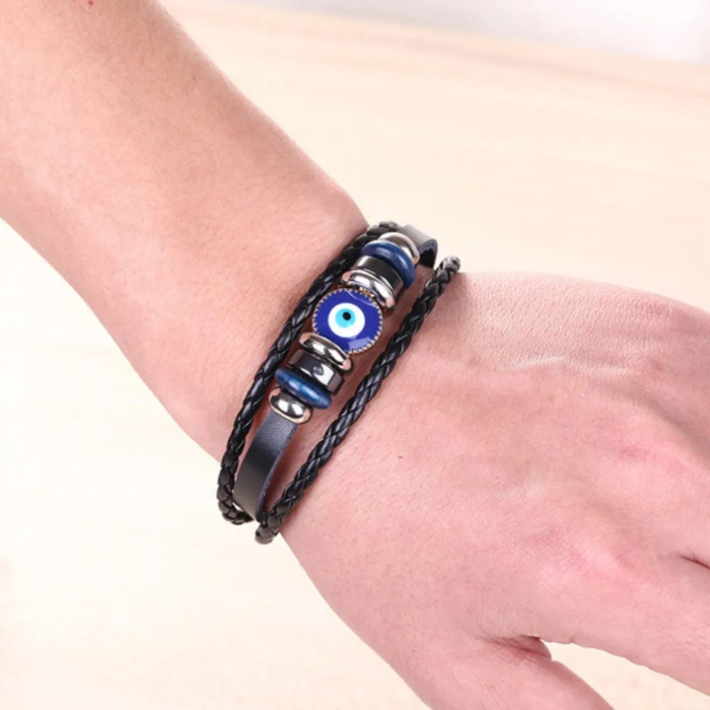 Multi-layer Evil Eye bracelet