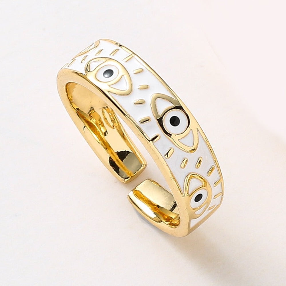 Symbolic evil eye design