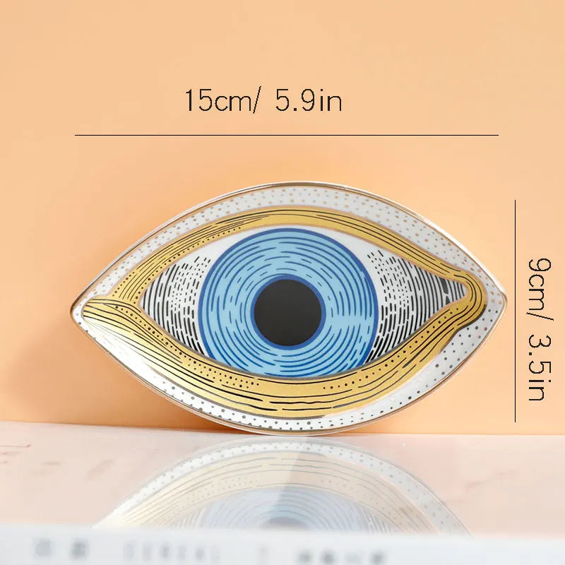 Ceramic Evil Eye tray