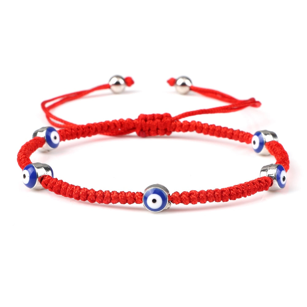 Handcrafted Evil Eye Beaded Bracelet: Timeless Charm for Friendship and Protection