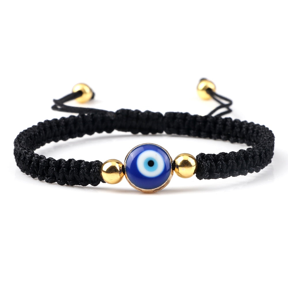 Handcrafted Evil Eye Beaded Bracelet: Timeless Charm for Friendship and Protection
