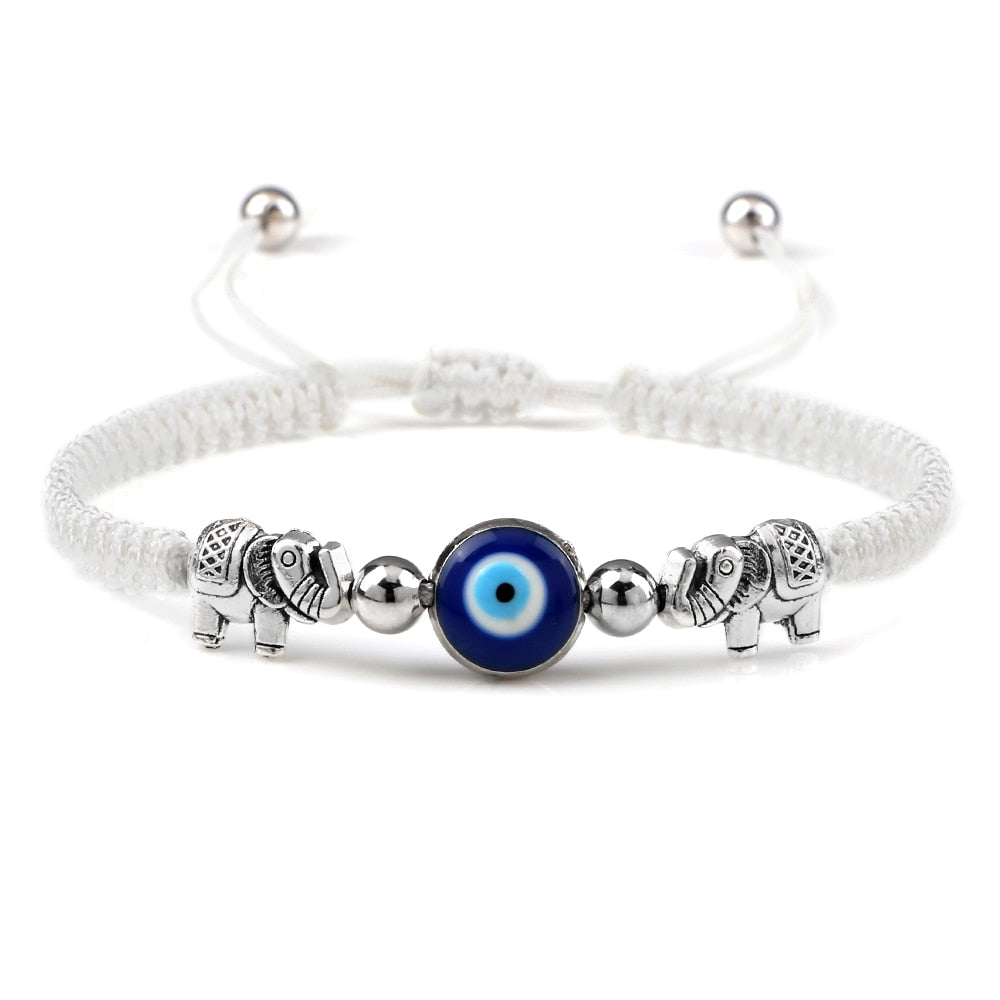 Handcrafted Evil Eye Beaded Bracelet: Timeless Charm for Friendship and Protection