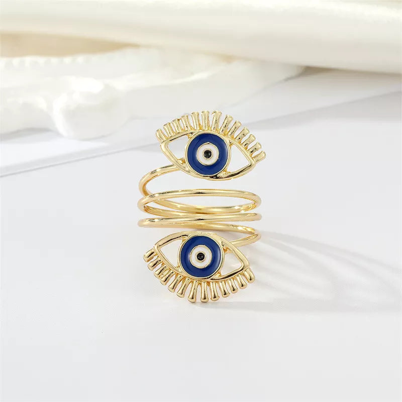 Evil Eye Adjustable Ring