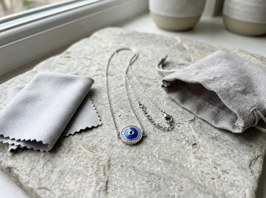 Silver Evil Eye Meaning: Symbolism, Jewelry, and Materials - disambiguation care starts identification sterling silver