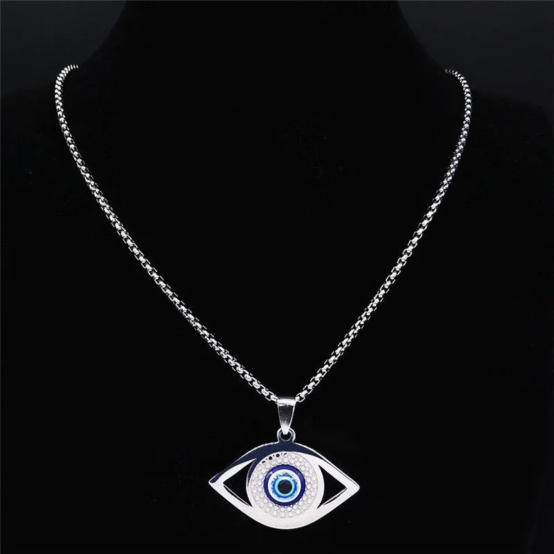 Stainless steel Evil eye necklace product image