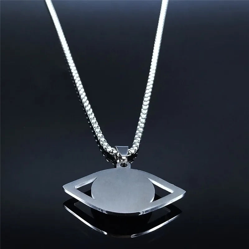 Stainless steel Evil eye necklace product image