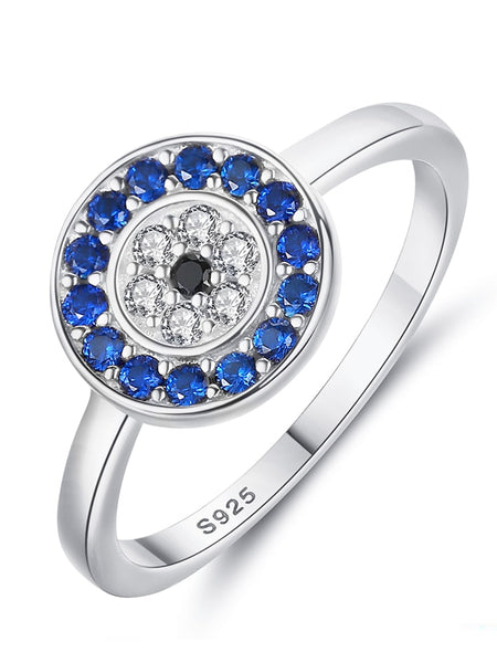 Evil Eye Sterling Silver Ring