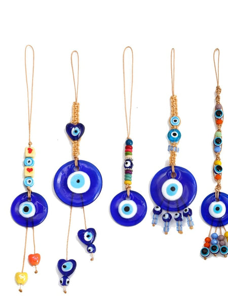 Boho Evil Eye Glass Pendant