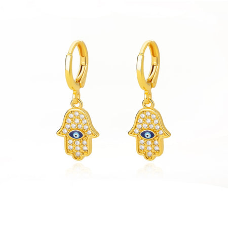 Stainless Steel Zircon Earrings
