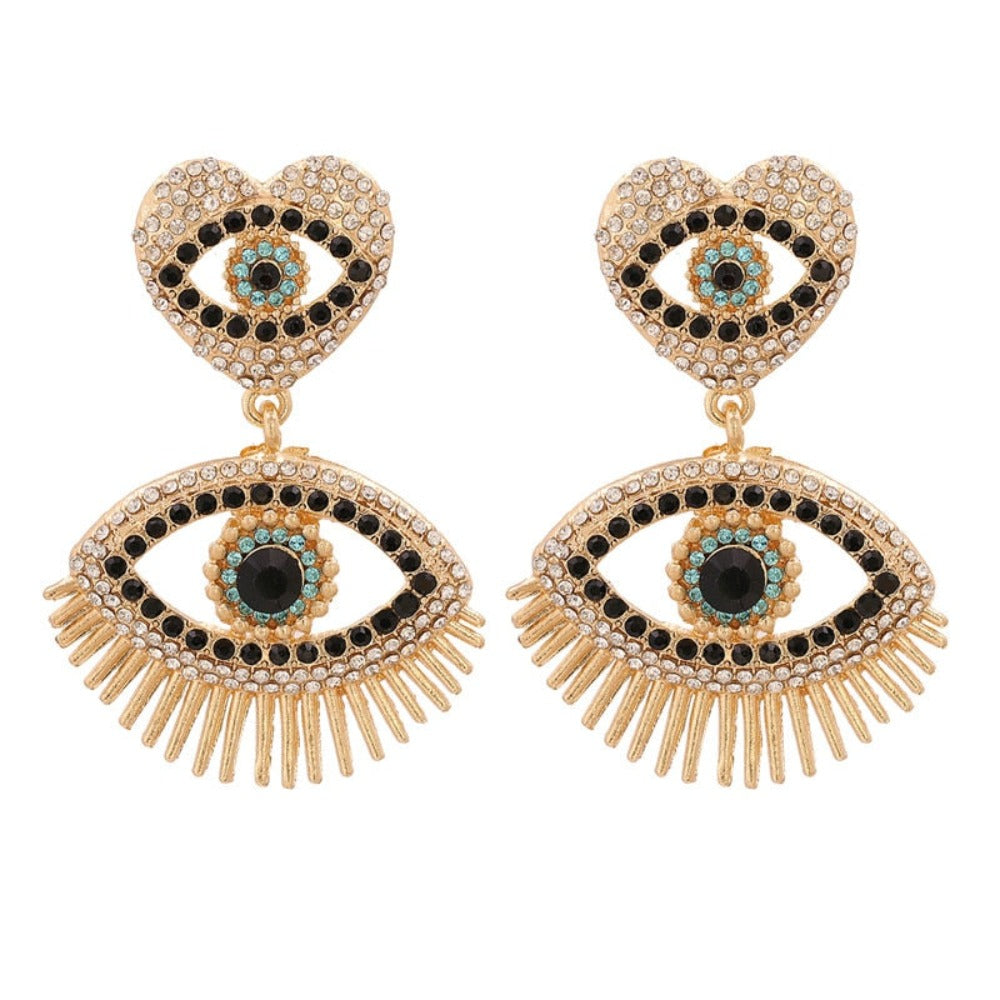 Vintage Crystal Drop Earrings