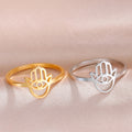 Evil Eye Hamsa Ring