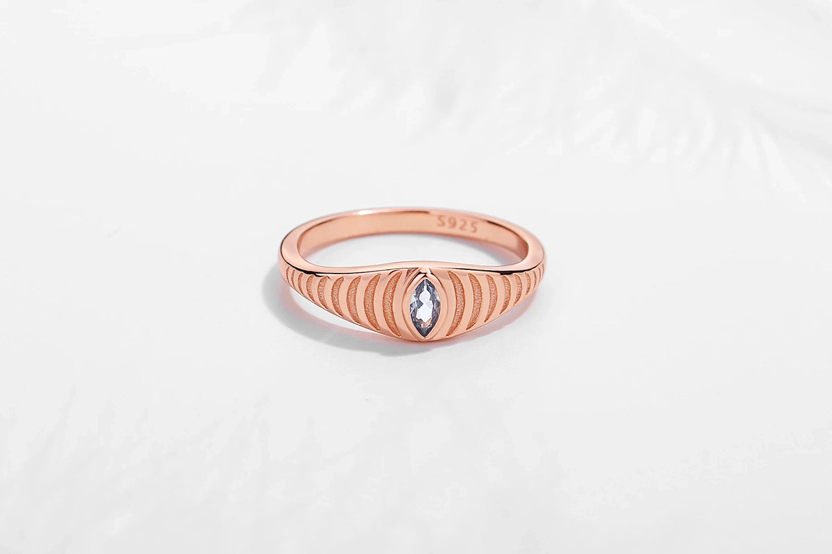 925 sterling silver Evil eye ring product image