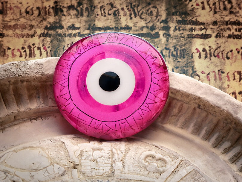 A Pink Evil Eye Symbol