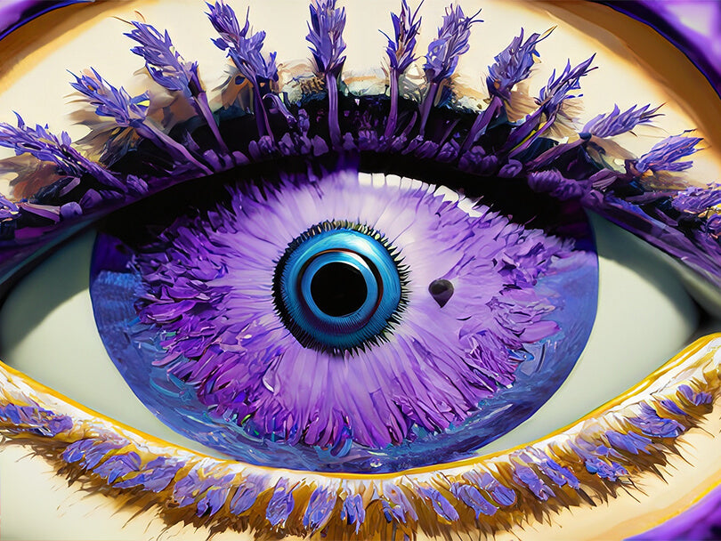 Artistic Depiction Of The Lavender Evil Eye