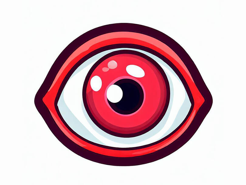 Cute Red Evil Ey Symbol