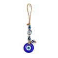 Chic Glass Evil Eye Beaded Pendant: Boho Elegance for Home & On-the-Go
