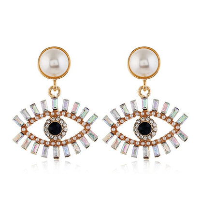 rhinestone tassel earrings