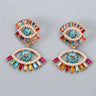 Fashionable evil eye earrings