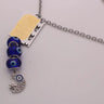 Crystal Stainless Steel Evil Eye Charm
