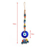 Chic Glass Evil Eye Beaded Pendant: Boho Elegance for Home & On-the-Go
