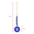 Chic Glass Evil Eye Beaded Pendant: Boho Elegance for Home & On-the-Go