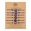 Embrace Fortuitous Vibes with our Exquisite Set of 6 Handmade Turkish Evil Eye Bracelets - Adjustable, Stylish and Trendy Fashion Accessory for Women and Men