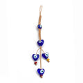 Chic Glass Evil Eye Beaded Pendant: Boho Elegance for Home & On-the-Go